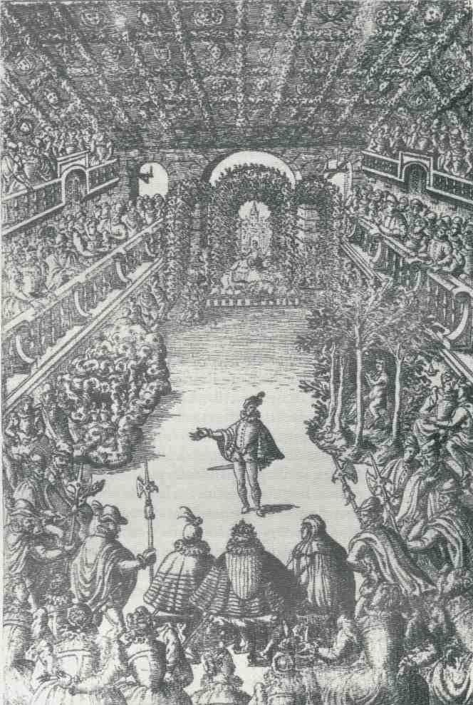 La Comedie de la Reyne, presentato all'Hotel de Bourgogne, fu uno dei primi balletti allestiti in un teatro