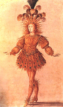 Il re Luigi XIV ritratto nel costume di Apollo